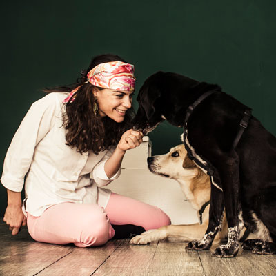 jeannette schwab mit Hunde